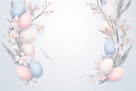 Bright Easter background. Festive layout.