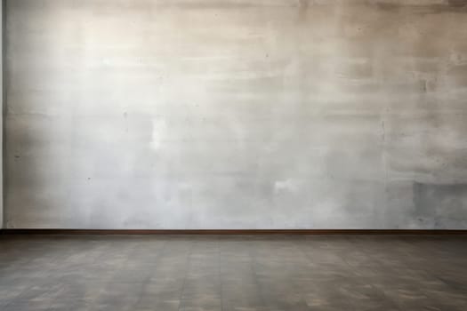 Rough Grunge Concrete Interior: A Vintage Empty Room with Textured Grey Walls and Weathered Cement Floor