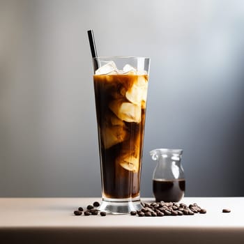 Iced Coffee in a Tall Glass