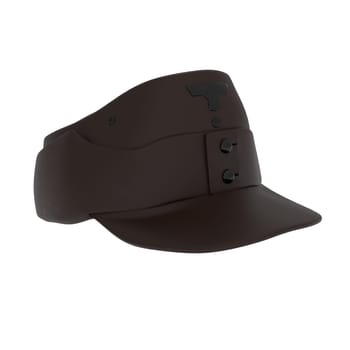 Commander Cap isolated on white background. High quality 3d illustration