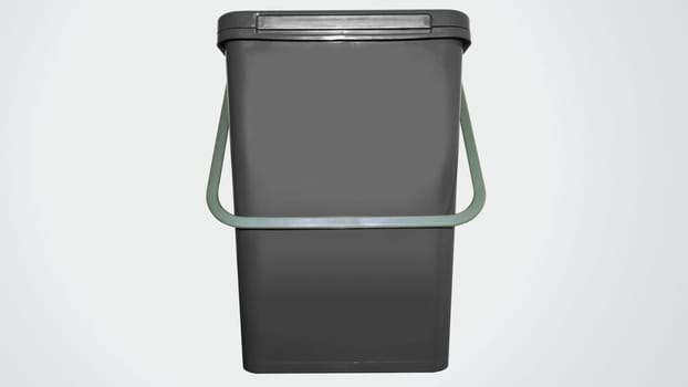 Grey recycling bin for the rest