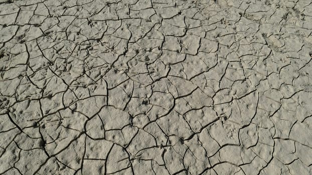 Waterless soil of the Yesa reservoir in Navarre - October, 2019