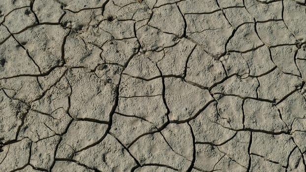 Waterless soil of the Yesa reservoir in Navarre - October, 2019