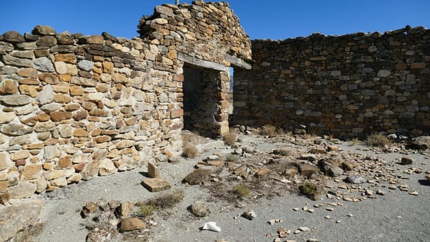 Ruins of an uninhabited village of Yesa in Navarre