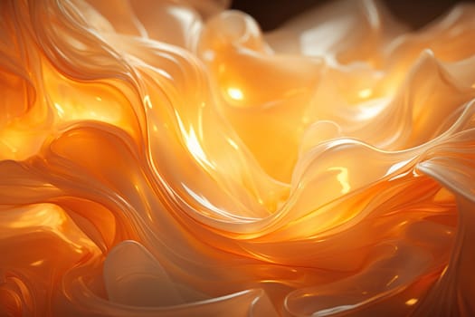 Abstract golden wave pattern with liquid effect. Place for text.