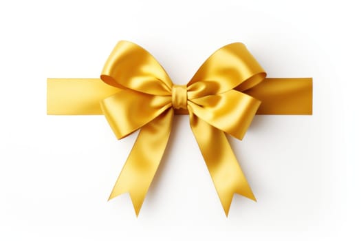 A minimalist representation of a Goldenrod ribbon. Generative AI.
