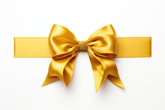 A minimalist representation of a Goldenrod ribbon. Generative AI.