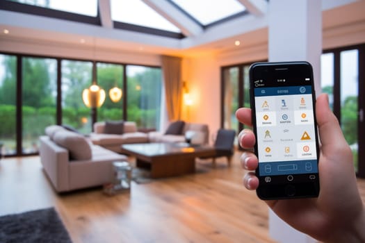 Smart home solutions, remote control via mobile devices and energy optimization. Generative AI.