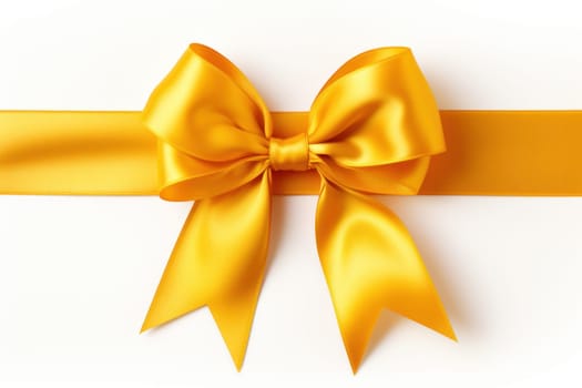 A minimalist representation of a Goldenrod ribbon. Generative AI.