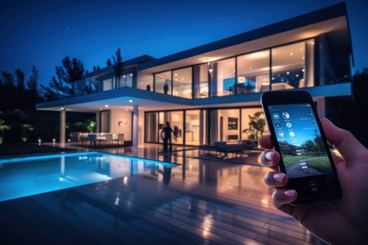 Smart home solutions, remote control via mobile devices and energy optimization. Generative AI.