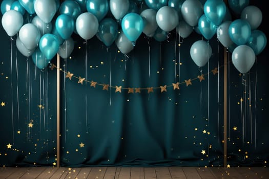 Happy new year frame banner. Generative AI.