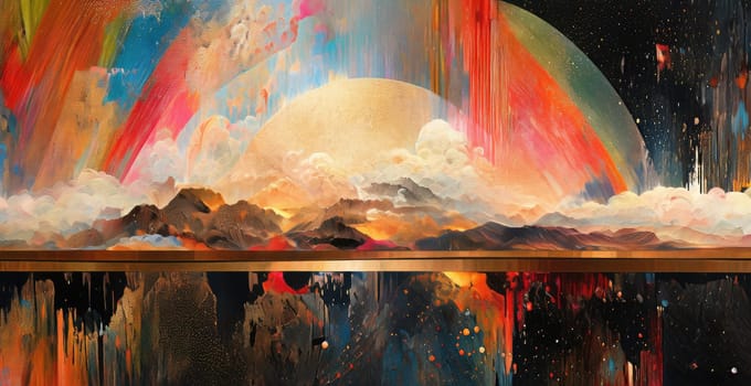 abstract color rainbow background LGBTQIA, ai