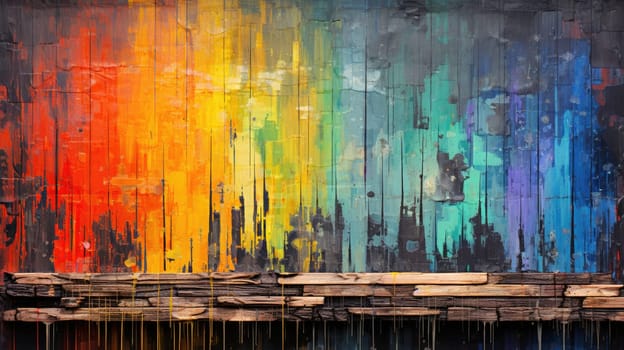 abstract color rainbow background LGBTQIA, ai