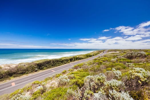 The idyllic Thirteenth Beach near Barwon Heads on a hot summer's day in Victoria, Australia