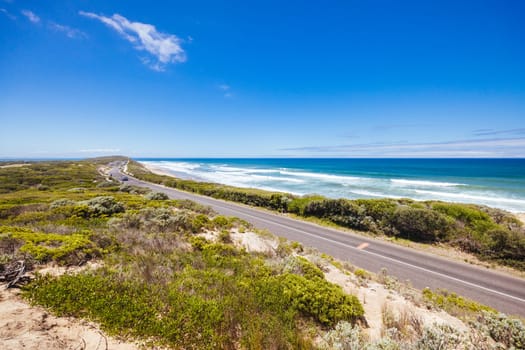 The idyllic Thirteenth Beach near Barwon Heads on a hot summer's day in Victoria, Australia