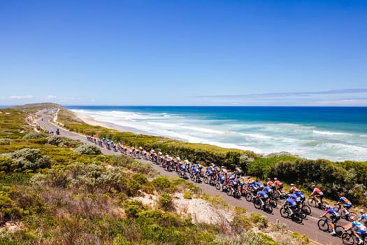 The idyllic Thirteenth Beach near Barwon Heads on a hot summer's day in Victoria, Australia