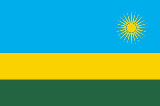 A Flag of Rwanda background illustration