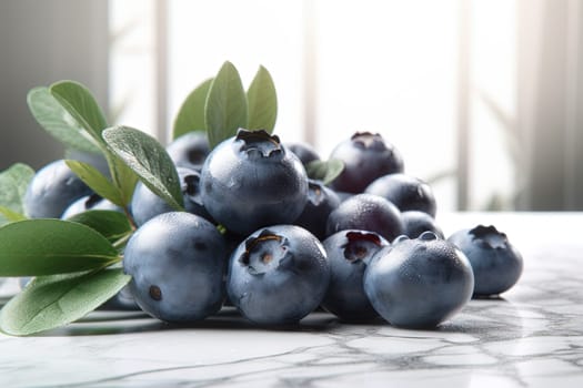 Cherry on background. Juicy red cherry, fresh and sweet. Generated AI