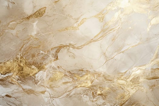 Sumptuous beige marble texture with golden veins, perfect for creating a luxurious backdrop for home decor, elegant stationery, or upscale marketing materials. Generative AI
