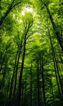 green forest textured monochromatic background, generative ai. High quality photo