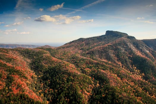 View of Linville Gorge in Autumn, North Carolina