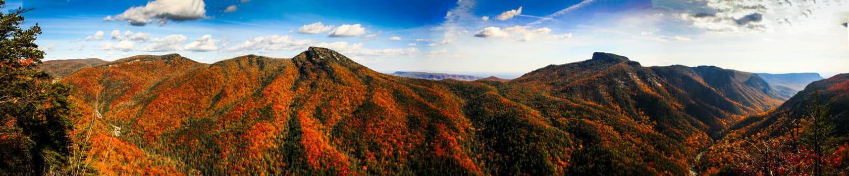 View of Linville Gorge in Autumn, North Carolina