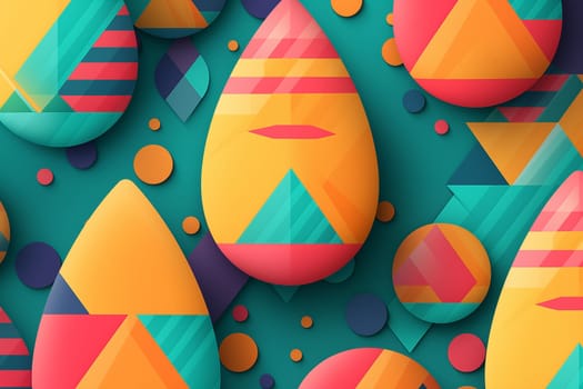 Bright Easter background. Festive layout.