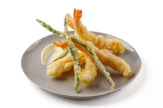 shrimp baked in batter for food delivery site