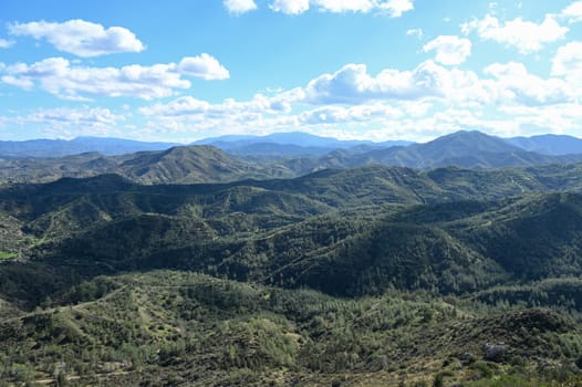 beautiful mountains in cyprus in winter 1