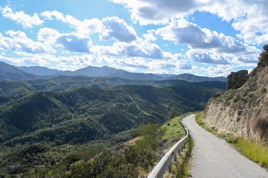 road in the mountains of Northern Cyprus in winter 5