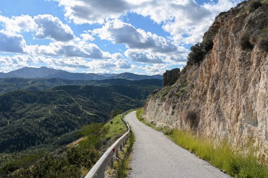 road in the mountains of Northern Cyprus in winter 6