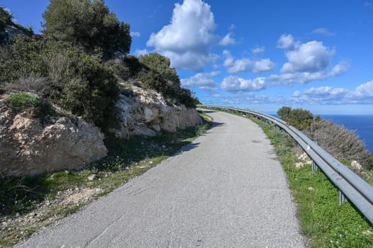 road in the mountains of Northern Cyprus in winter 11