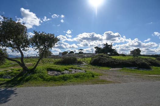 road in the mountains of Northern Cyprus in winter 14