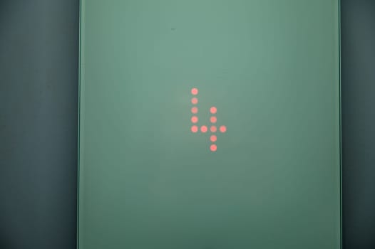 numbers of floor numbers in the elevator 1