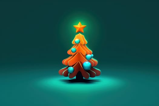 Christmas tree Motion Graphics background.