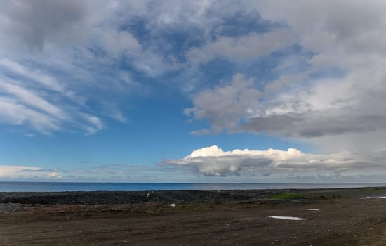 sky over the Mediterranean sea on a winter day in Cyprus