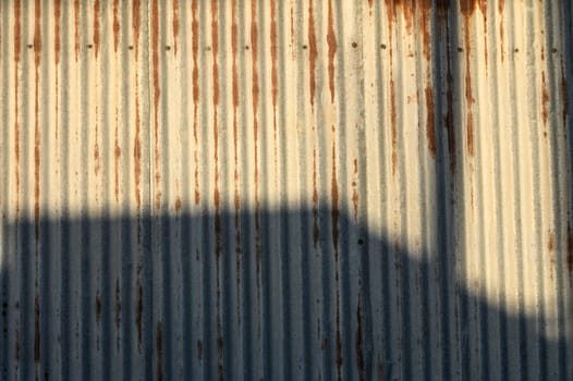 profile metal sheet as a background in the sun 2