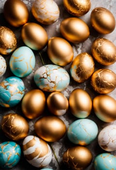 Beautiful Easter eggs for the holiday. Selective focus. food.
