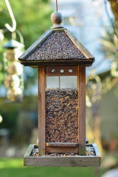 Bird house hanging from the tree