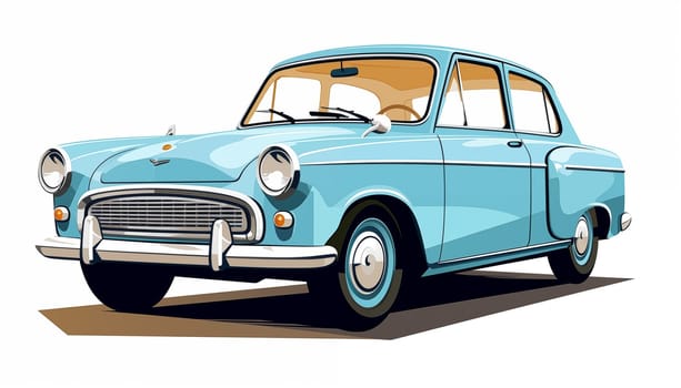 A car on a white background. High quality illustration