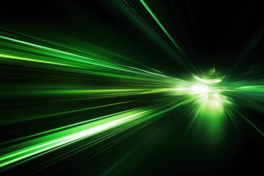 Abstract image of speed motion light on a dark background.