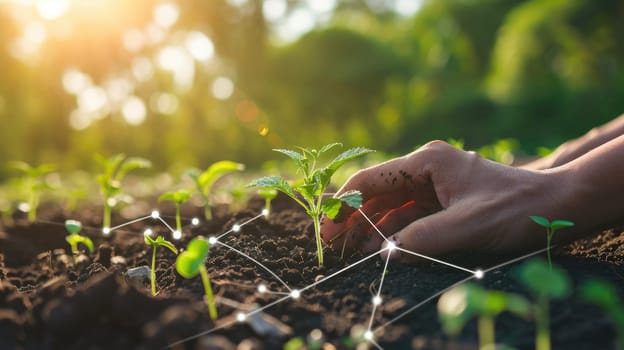 technology in farming, Precision farming system uses artificial intelligence to optimize crop yields.