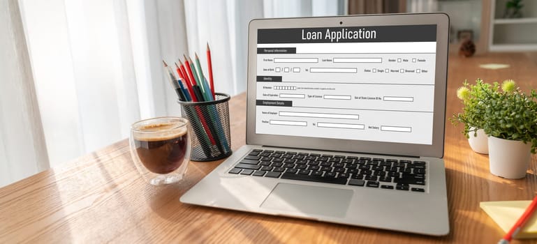 Online loan application form for modish digital information collection on the internet network