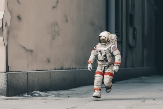 Photo of Astronaut in the urban environment.