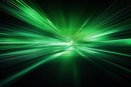 Abstract image of speed motion light on a dark background.