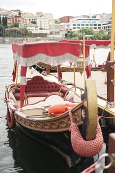 turkey istanbul 12 july 2023, Boat in the golden horn in Istanbul, Turkey.