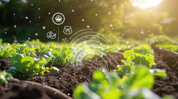 technology in farming, Precision farming system uses artificial intelligence to optimize crop yields.