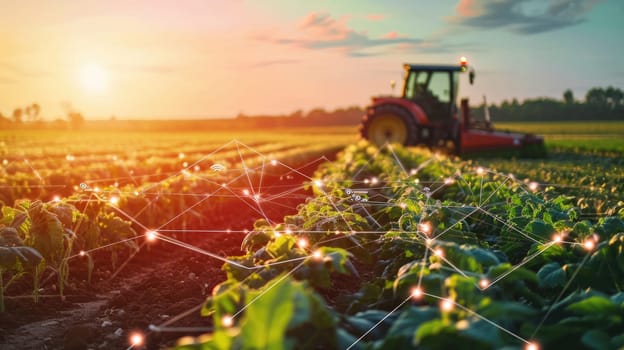 technology in farming, Precision farming system uses artificial intelligence to optimize crop yields.