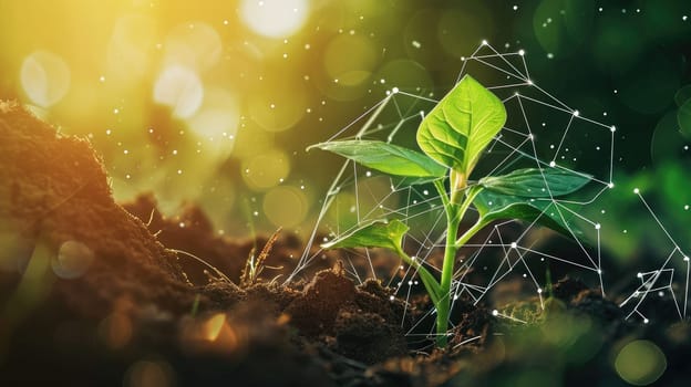 Sprout Agricultural Technologies banner, Agriculture Innovation Concept.