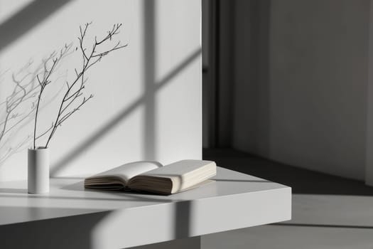 modern and minimal interior design. Living room, Book cover.